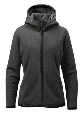 Stormtech Medusa Fleece Hoody Charcoal Stripe Full Zip Hooded Jacket Medium